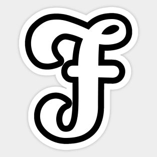 Letter F Sticker